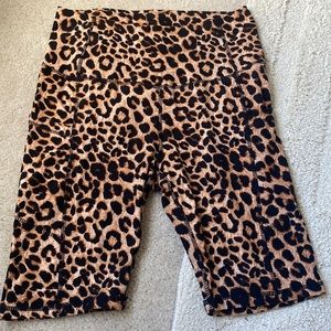 brand new cheetah print biker shorts
